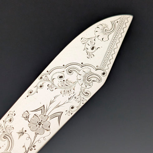 1909年 英国アンティーク 純銀製ハンドル フィッシュカトラリー6ペア Harrison Fisher